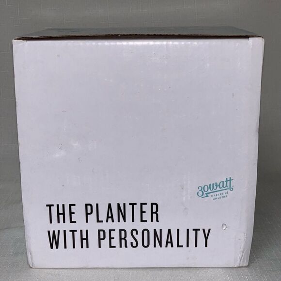 NEW Plant Flower Pot Novelty Face Planter Personality Ceramic Holder Home Decor - Picture 6 of 9